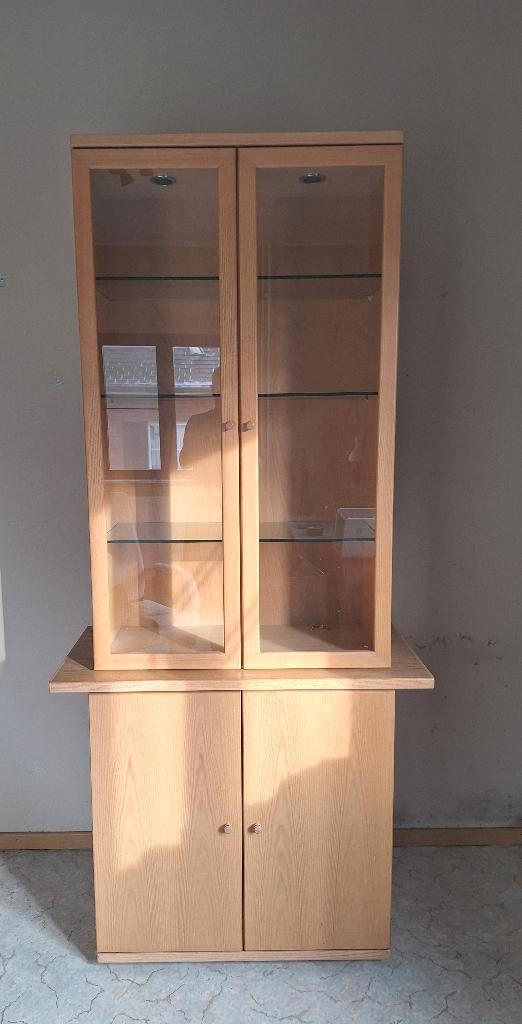 kast+vitrinekast HULSTA, Huis en Inrichting, Kasten | Vitrinekasten, Gebruikt, Ophalen