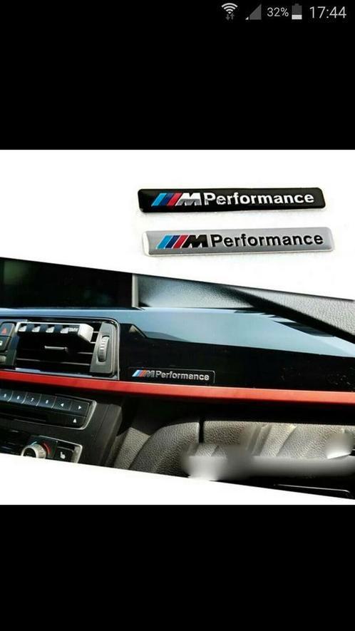 2x logos/emblèmes BMW M Performance > noir/argent, Autos : Divers, Autocollants de voiture, Enlèvement ou Envoi