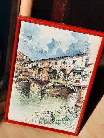 Litho Ponte Vechio beschikbaar voor biedingen