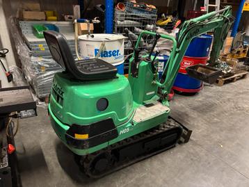 Hanix H05 minigraver deurgat graafmachine graafkraantje beschikbaar voor biedingen