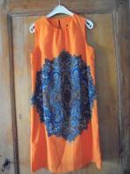 Belle robe d'été orange avec dessin ZARA, taille M, Comme neuf, Zara, Taille 38/40 (M), Enlèvement ou Envoi
