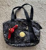 Handtas Kipling Donderblauw met Gouden Bloemetjes, Ophalen of Verzenden, Zo goed als nieuw, Blauw, Handtas