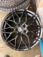 Jante et pneus hiver 18 pouces dont 1 jante fissure 5/112, Enlèvement, Utilisé
