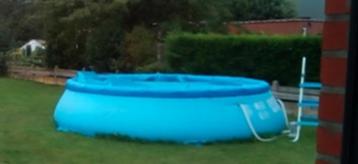 Groot zwembad Intex easy set (457x122), Tuin en Terras, Ophalen, Gebruikt, 80 tot 120 cm, Rond