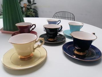 Vintage set koffiekopjes 