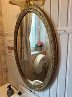 miroir ancien avec cadre doré, Ovale, 50 à 100 cm, Enlèvement, Moins de 100 cm