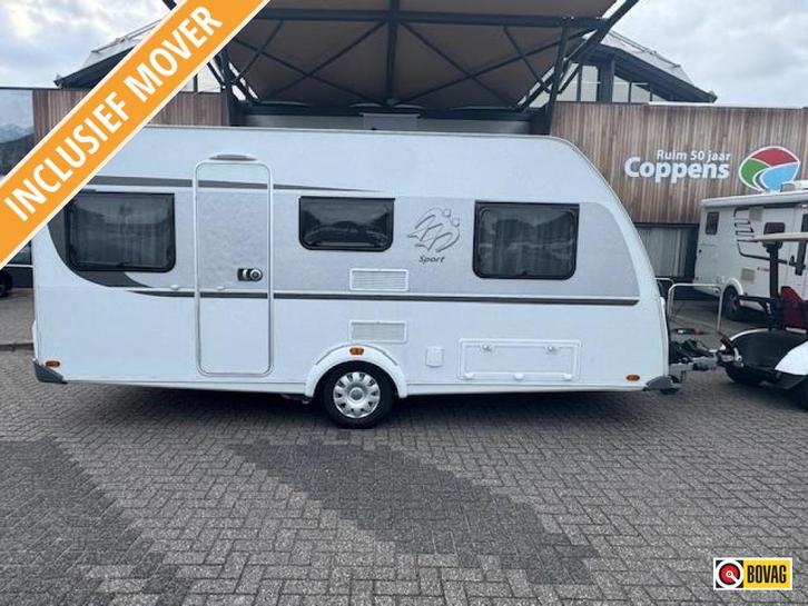 Knaus Sport 460 EU MOVER + UNICO VERONA !, Caravans en Kamperen, Caravans, tot en met 4, 1000 - 1250 kg, Knaus, 2 aparte bedden