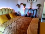 Volledige klasse slaapkamer meubelen/inboedel - Vintage goud, Comme neuf, Deux personnes, Vintage Modern, Enlèvement