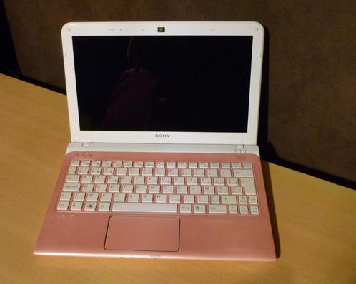 Metallic roze witte laptop 11,6” van Sony Vaio SVE1111M1EP, Computers en Software, Windows Laptops, Ophalen of Verzenden