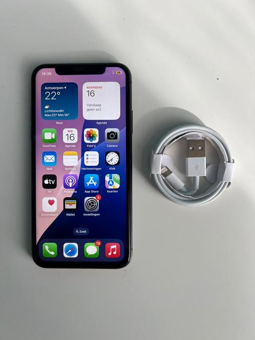 iPhone Xs 256GB Space Grey | Batterij 100% | Nieuwstaat, Telecommunicatie, Mobiele telefoons | Apple iPhone, Zo goed als nieuw