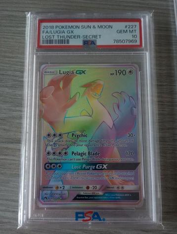Lugia GX PSA 10 lost thunder #227 pokemon beschikbaar voor biedingen