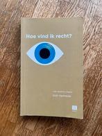 Dirk Vanheule - Hoe vind ik recht?, Boeken, Ophalen of Verzenden, Dirk Vanheule