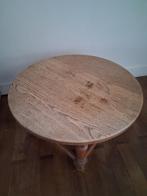 Table basse en chêne massif, Moins de 50 cm, Rond, Enlèvement, Utilisé