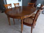 Kersenhouten eettafel en stoelen, Huis en Inrichting, Ophalen, Zo goed als nieuw, Vijf personen of meer, Kersenhout
