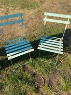 Vintage metalen stoelen, Ophalen, Zo goed als nieuw