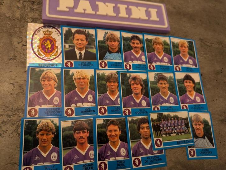 PANINI FOOTBALL 87 BEERSCHOT  18 STICKERS 1987, Hobby en Vrije tijd, Stickers en Plaatjes, Nieuw, Verzenden