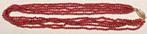 Collier de 5 rangs de perles de grenat rouge, 43 cm, NEUF, Bijoux, Sacs & Beauté, Colliers, Avec pierre précieuse, Rouge, Enlèvement ou Envoi