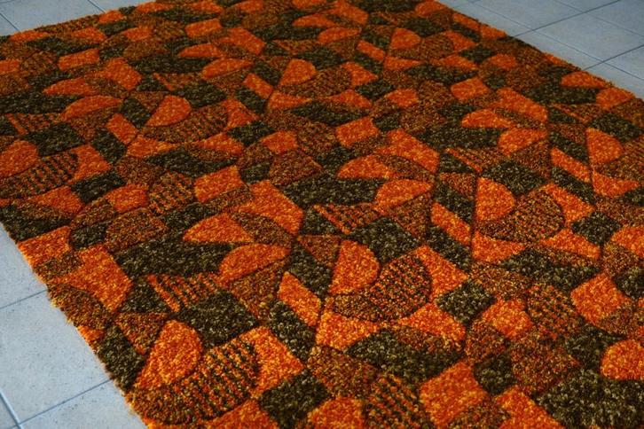 Vintage 70’s tapijt 2 x 2,5 meter, Retro oude stock Nieuw!, Huis en Inrichting, Stoffering | Tapijten en Vloerkleden, Nieuw, Ophalen of Verzenden