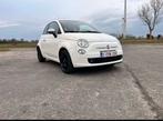 Te koop fiat 500, Auto's, Zwart, 4 cilinders, Parkeersensor, Leder en Stof