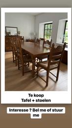 Tafel eik met 6 stoelen, Ophalen