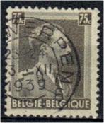 Belgie 1938 - Yvert/OBP 480 - Leopold III - 75 c. Licht (ST), Gestempeld, Koninklijk huis, Verzenden, Gestempeld