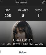 Concert Clara Luciani 2 billets, Tickets & Billets