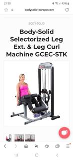 Gezocht: body-solid leg curl extension, Sports & Fitness, Comme neuf, Enlèvement