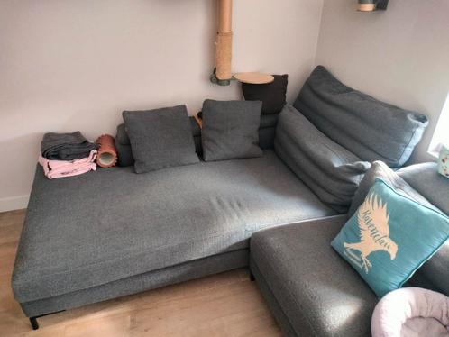Moderne hoekzetel T&T Design, donkergrijs, Huis en Inrichting, Zetels | Complete zithoeken, Zo goed als nieuw, Stof, Ophalen