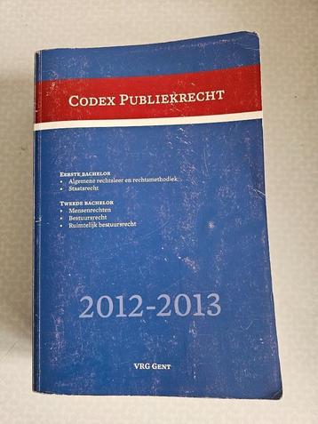 VRG Gent Codex Strafrecht + Belgisch publiekrecht-2012-2013 beschikbaar voor biedingen