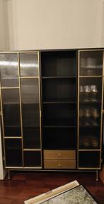 Grote barkast (zwart / goud) van Maison du Monde, Ophalen, 100 tot 150 cm, Zo goed als nieuw, 150 tot 200 cm