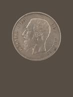 Zilveren Belgisch muntstuk 5 Franc 1873, Argent, Enlèvement ou Envoi, Monnaie en vrac, Argent