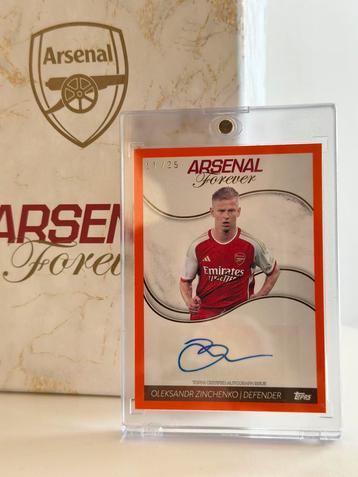 Topps - Arsenal Forever - Collector Zinchenko autograph /25, Enlèvement, Comme neuf