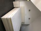 Tweepersoonsbed met topper en nachtkastjes, Ophalen, Gebruikt, Tweepersoons, Modern