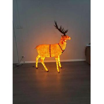Reindeer Jumbo beeld – Rendier met Licht Hoogte 172 cm beschikbaar voor biedingen