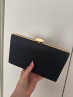 Kleine zwarte glinsterende handtas - als nieuw, Ophalen of Verzenden, Zo goed als nieuw, Zwart, Handtas