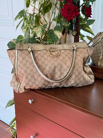 Gucci - Sac cabas D-Ring GG Canvas - Beige beschikbaar voor biedingen