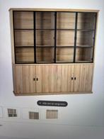Landelijke vitrinekast, Huis en Inrichting, Kasten | Vitrinekasten, Ophalen, Met deur(en), 200 cm of meer, Eikenhout