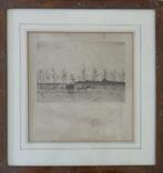 THEODOOR VERSTRAETE / BOERENKAR / ZW-W ETS / 42x40cm / KADER, Ophalen of Verzenden