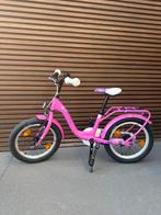 Meisjesfiets 16” roze, Ophalen, Gebruikt, Scool, Handrem