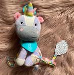 Knuffel eenhoorn met bijtring en rammelaar., Ophalen of Verzenden, Nieuw, Paard