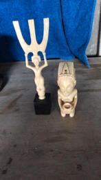 Ivoren beeldjes 2 stuks, Ophalen, Zo goed als nieuw