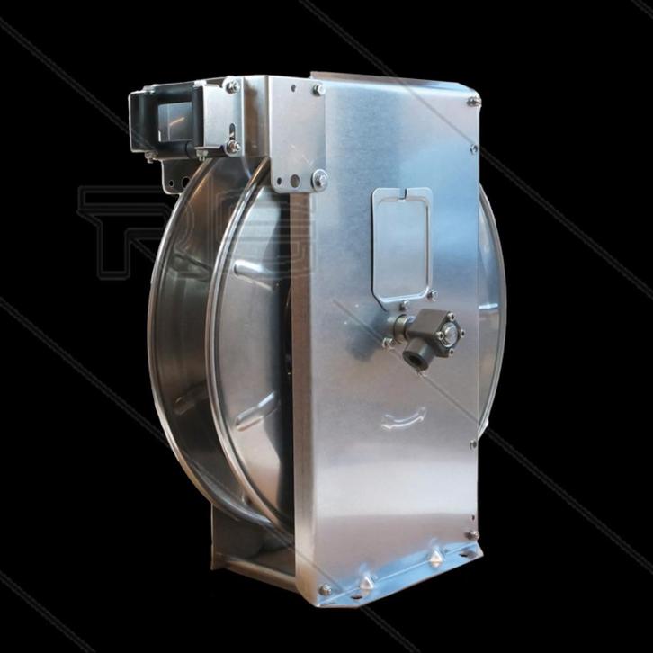 RVS Slanghaspel 28m Automatisch met Swivel, Auto diversen, Overige Auto diversen, Verzenden