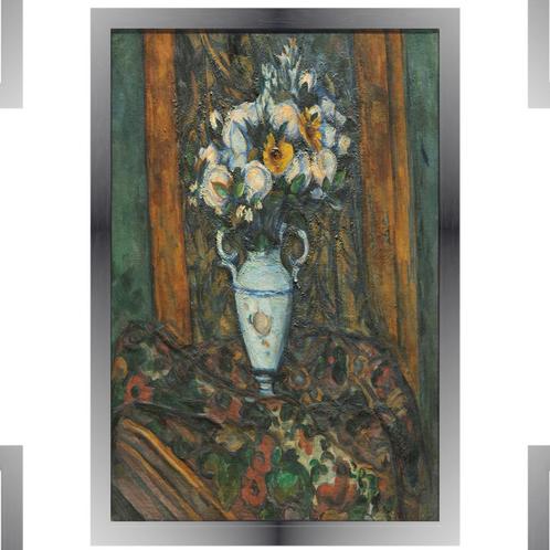 Vaas met bloemen - Paul Gauguin canvas + baklijst 60x90cm, Huis en Inrichting, Woonaccessoires | Wanddecoraties, Nieuw, Verzenden
