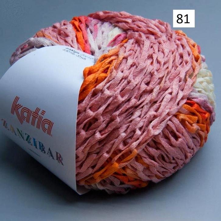 KATIA Zanzibar coloris 81, Hobby en Vrije tijd, Breien en Haken, Nieuw, Breien, Wol of Garen, Ophalen of Verzenden