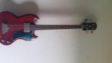 guitare basse + ceinture + valise de transport, Musique & Instruments, Enlèvement, Neuf, Epiphone