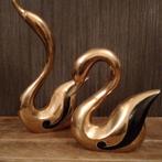 Vintage Caravell design zwanen in messing, Antiek en Kunst, Verzenden, Koper