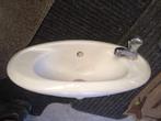 Lavabo met kraan, Ophalen, Gebruikt, Chroom, Wastafel