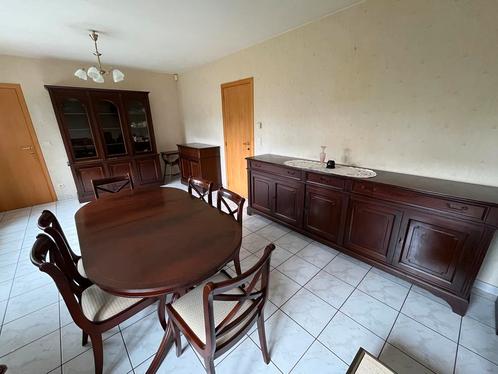 Volledige mahoniehouten eetkamer, Huis en Inrichting, Complete eetkamers, Gebruikt, Ophalen