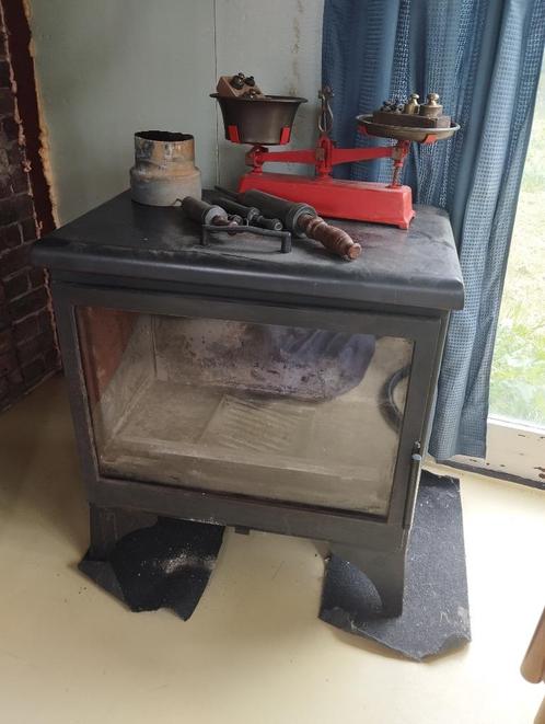 Poêle charbon et bois, Huis en Inrichting, Kachels, Zo goed als nieuw, Vrijstaand, Houtkachel, Hout, Ophalen