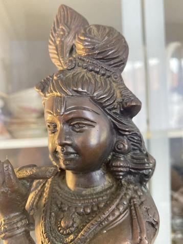 Bronze hindoeïstische god Krishna 36 cm beschikbaar voor biedingen